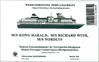 Plan PassengerShip Kong Harald - WILHELMS